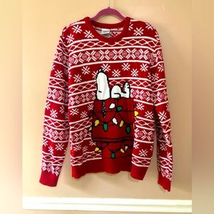 Peanuts brand Christmas sweater size large